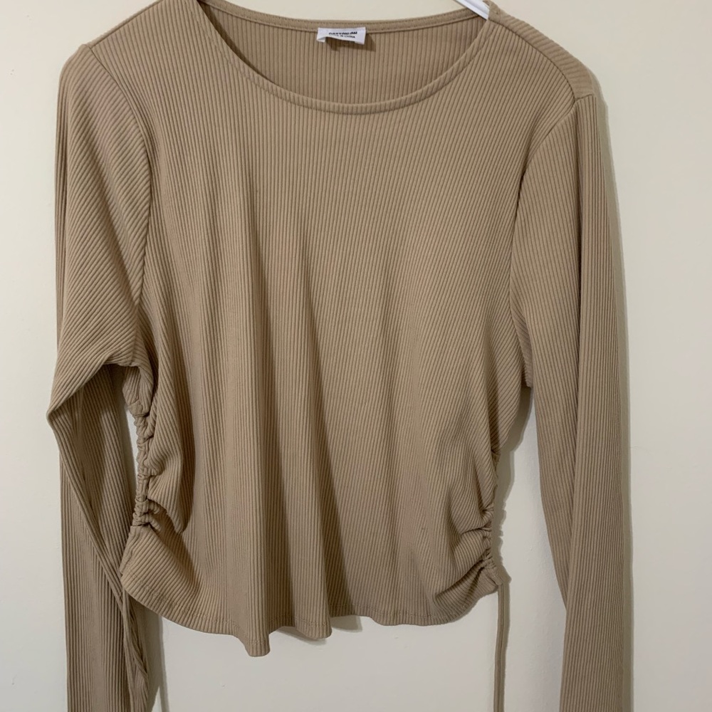Open Back Rib Long Sleeve